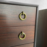 Pair Of Hollywood Regency Mahogany Dressers