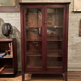 Arts And Crafts Oak Bookcase Display Cabinet