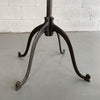 Early 20th Century Industrial Brushed Steel Coat Rack