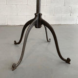 Early 20th Century Industrial Brushed Steel Coat Rack
