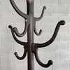 Early 20th Century Industrial Brushed Steel Coat Rack