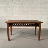 Industrial Quarter Sawn Oak School Library Table Desk