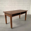 Industrial Quarter Sawn Oak School Library Table Desk