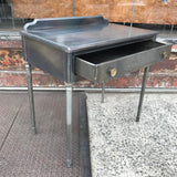 Brushed Steel Vanity Desk