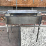 Brushed Steel Vanity Desk