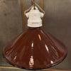Industrial Brown Enamel Cone Factory Pendant Light