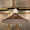 Industrial Brown Enamel Cone Factory Pendant Light