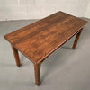 Industrial Quarter Sawn Oak School Library Table Desk