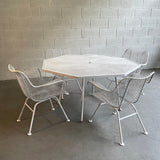 Octagonal Sculptura Patio Dining Set By Russell Woodard