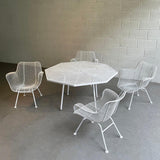 Octagonal Sculptura Patio Dining Set By Russell Woodard