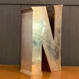 Brass Marquee Letter N
