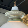 Early 20th Century Milk Glass Globe Library Pendant Light