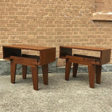 Mid-Century Walnut End Tables