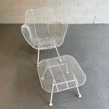 Sculptura Patio Armchair With Ottoman By Russell Woodard