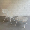 Sculptura Patio Armchair With Ottoman By Russell Woodard