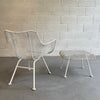 Sculptura Patio Armchair With Ottoman By Russell Woodard