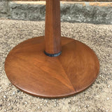 Walnut Pedestal Side Tables by Kipp Stewart for Drexel Declaration