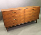 Walnut and Brass Dresser