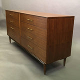 Walnut and Brass Dresser