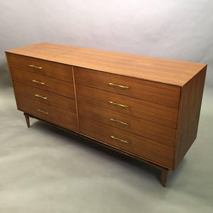 Walnut and Brass Dresser