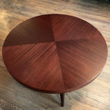 Mid Century Modern Round Mahogany Coffee Table