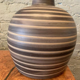 Gordon Martz Marshall Studios Swirled Gourd Art Pottery Table Lamp