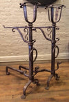 Gothic Wrought Iron Andirons in the Style of Samuel Yellin