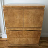 Burl Olive Wood Highboy Dresser