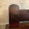 Arts And Crafts Oak Bookcase Display Cabinet