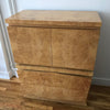 Burl Olive Wood Highboy Dresser