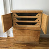 Burl Olive Wood Highboy Dresser