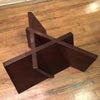 Sculptural Oak And Glass Coffee Table