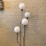 Mid-Century Modern Cascading Multi-Bulb Chrome Floor Lamp