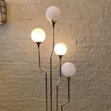 Mid-Century Modern Cascading Multi-Bulb Chrome Floor Lamp