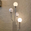 Mid-Century Modern Cascading Multi-Bulb Chrome Floor Lamp