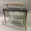 Modernist Stainless Steel Bar Console
