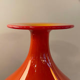 Mid Century Modern Art Glass Vase By Tom Connally, Greenwich Flint Craft