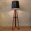 Custom Mid-Century Modern Walnut Butterfly Floor Lamp