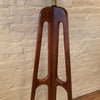 Custom Mid-Century Modern Walnut Butterfly Floor Lamp