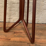 Custom Mid-Century Modern Walnut Butterfly Floor Lamp