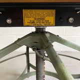 Pair Of Industrial Adjustable Toledo Stools