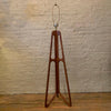 Custom Mid-Century Modern Walnut Butterfly Floor Lamp