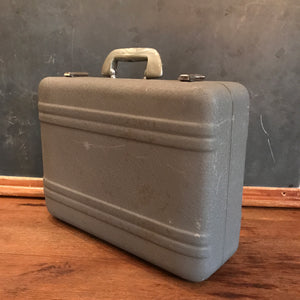 Gray Textured Briefcase