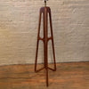 Custom Mid-Century Modern Walnut Butterfly Floor Lamp