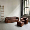 Rustic Buffalo Hide Sofa Seating Set