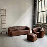 Rustic Buffalo Hide Sofa Seating Set