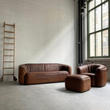 Rustic Buffalo Hide Sofa Seating Set