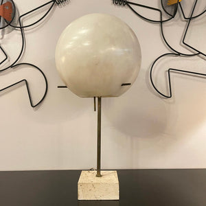 Paul Mayen For Habitat Travertine Lollipop Table Lamp