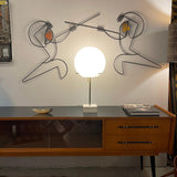 Paul Mayen For Habitat Travertine Lollipop Table Lamp