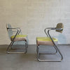 Art Deco Tubular Chrome Armchairs By KEM Weber
